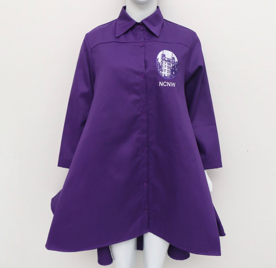 NCNW High-Low Dress/Shirt Purple