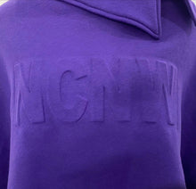 Load image into Gallery viewer, NCNW Fall/Winter FLEECE Purple Poncho  - Restocked
