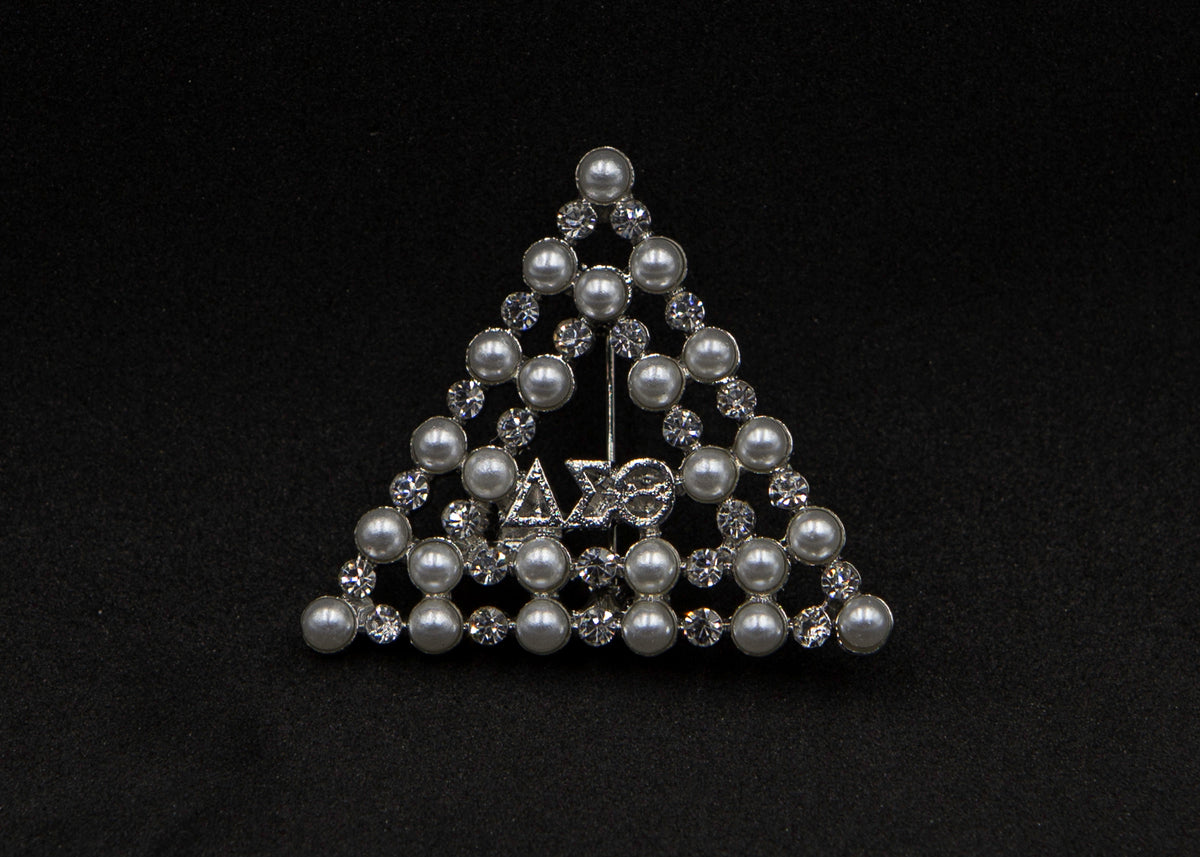 Pearl Pyramid w/Greek Letters Bling Queen Diva!