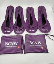 Load image into Gallery viewer, NCNW Ballet/Ballerina Purple Comfort Slippers
