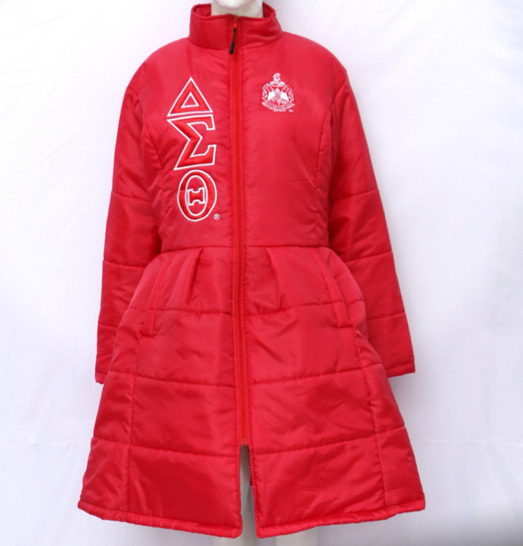 Peplum Coat DST (Crest and Greek Letters) - The Stunner!