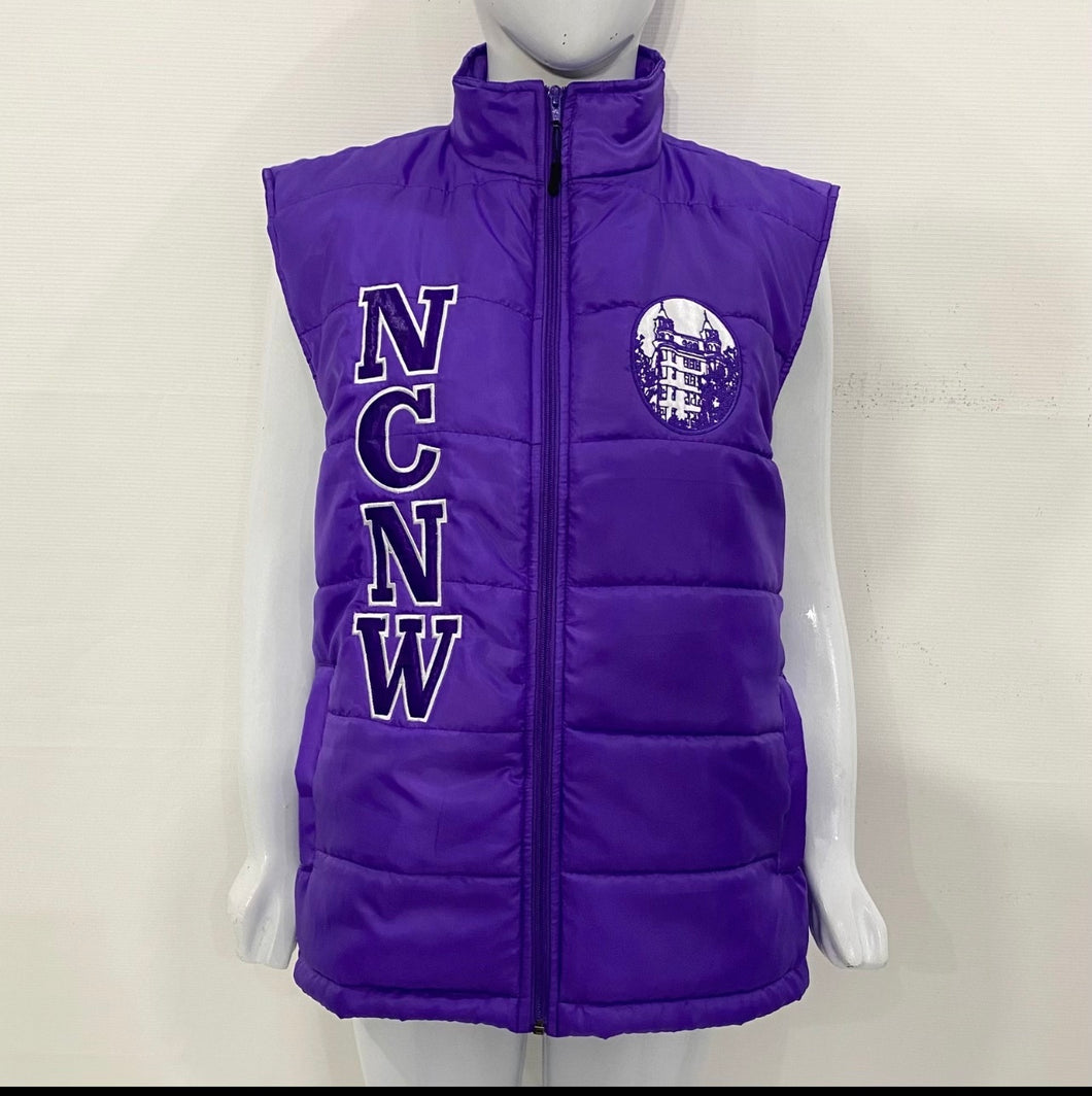 NCNW Purple Puff Vest - Restocked