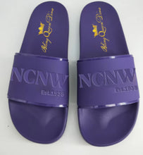 Load image into Gallery viewer, PRE-ORDER SALE!  NCNW Purple Slides
