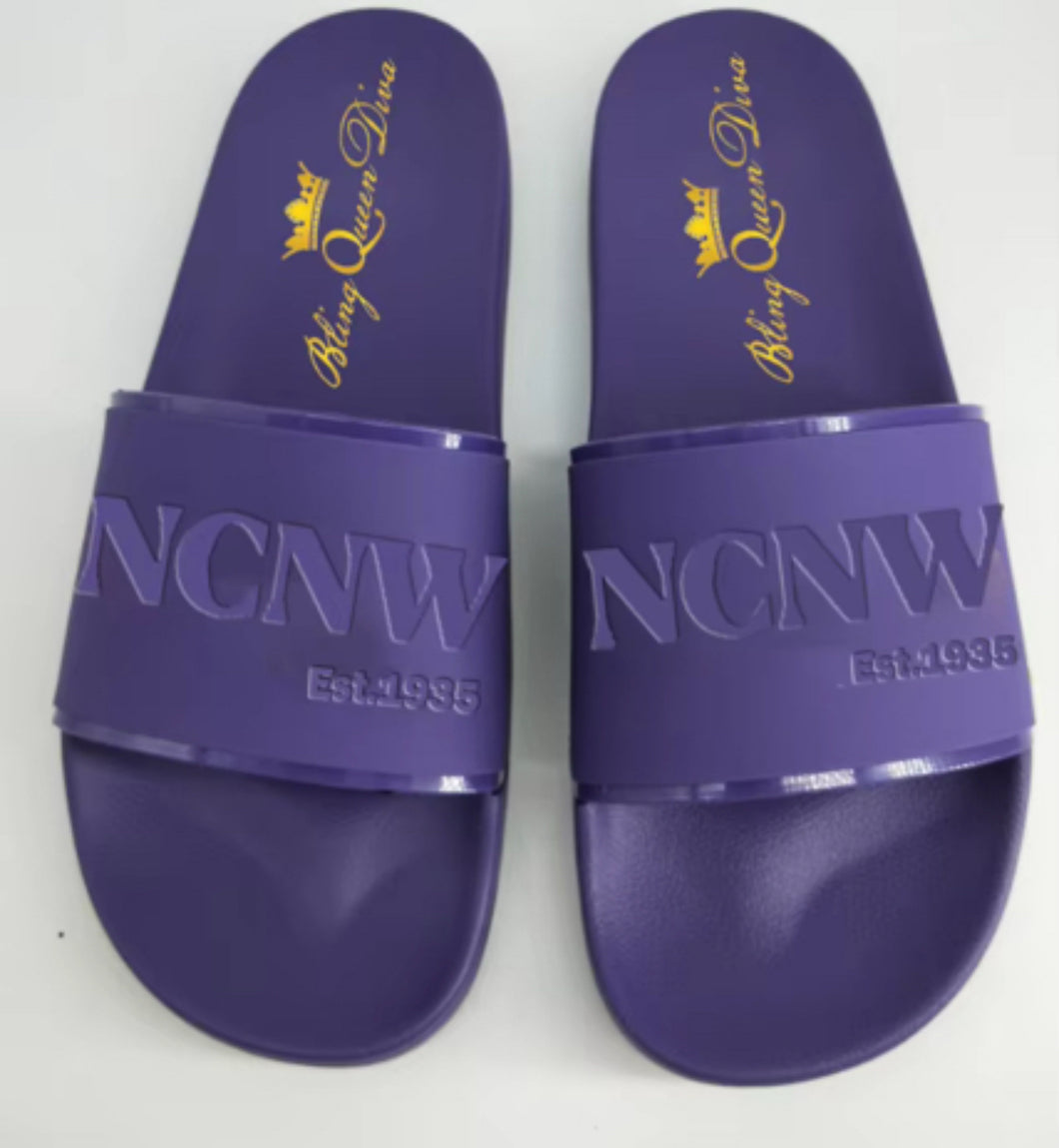 PRE-ORDER SALE!  NCNW Purple Slides