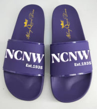 Load image into Gallery viewer, PRE-ORDER SALE!  NCNW Purple Slides
