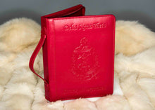 Load image into Gallery viewer, Red Leather Crest Ritual Cover

