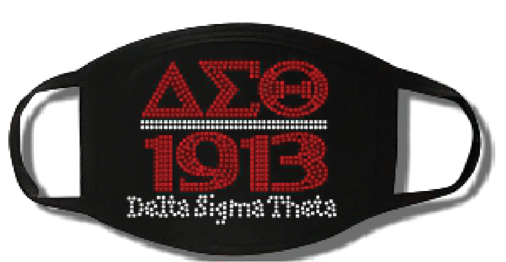 Greeks Letters over 1913 Bling Mask