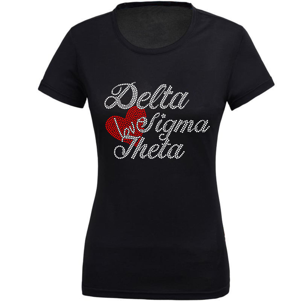 Delta Sigma Theta Luxury Tee (Red Heart)