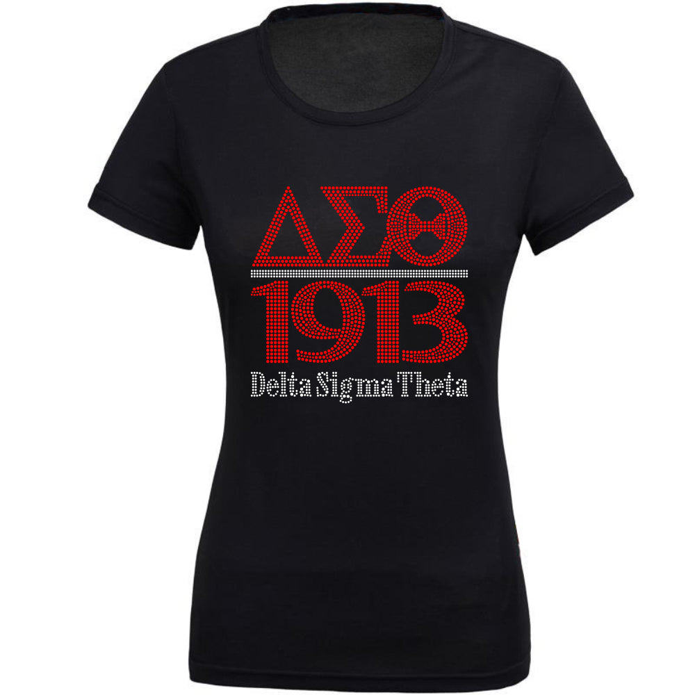 Greek Letters Over 1913 Luxury Tee