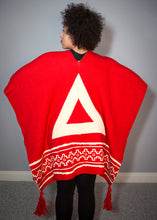 Load image into Gallery viewer, Delta Fortitude Greek Letters Winter Shawl
