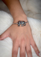 Load image into Gallery viewer, Elephant Brushed Turquoise Bracelet
