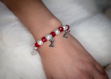 Load image into Gallery viewer, Pearl &amp; Crystal Charm Stretch Bracelet
