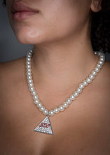 Load image into Gallery viewer, DST Single Strand with Bling Pyramid &amp; Red Greek Letters
