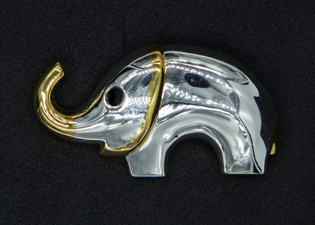 DST Silver & Gold Elephant Md 2/1 Pendant