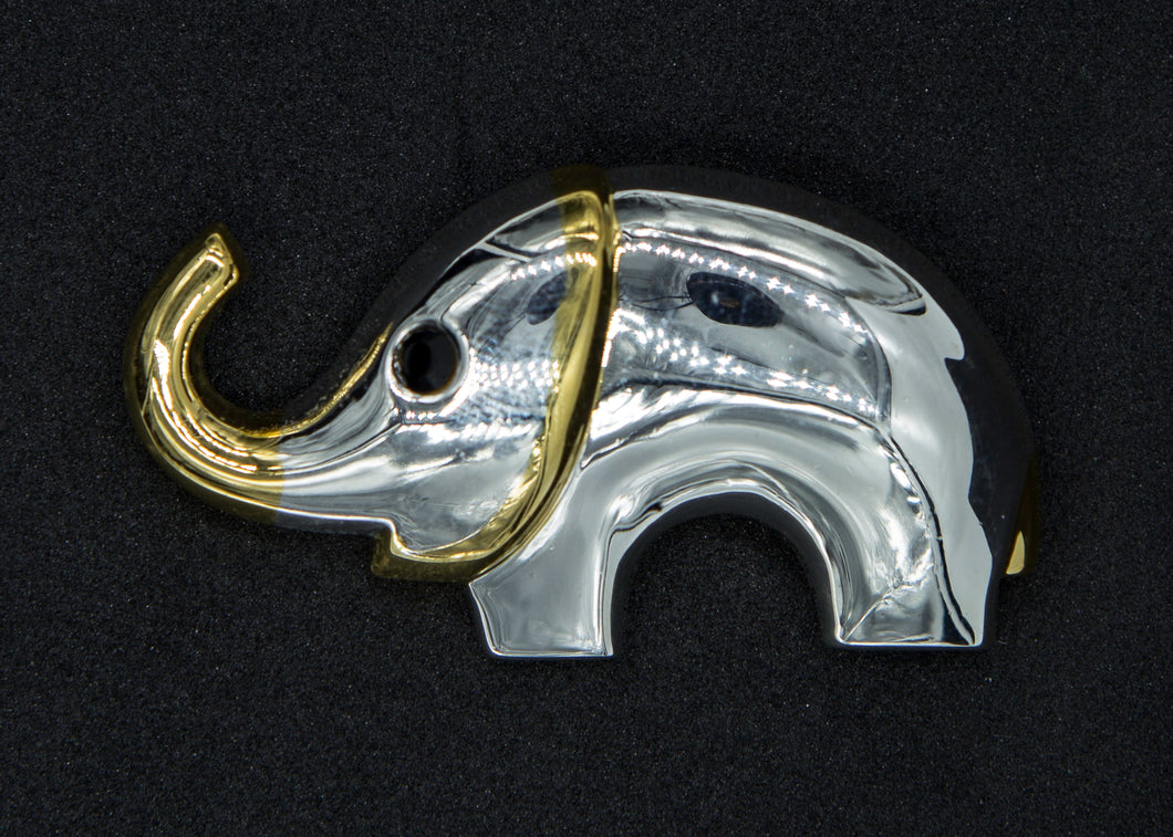 Silver & Gold Elephant Md 2/1 Pendant