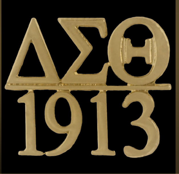 Greek Letters over 1913 Tie Pin