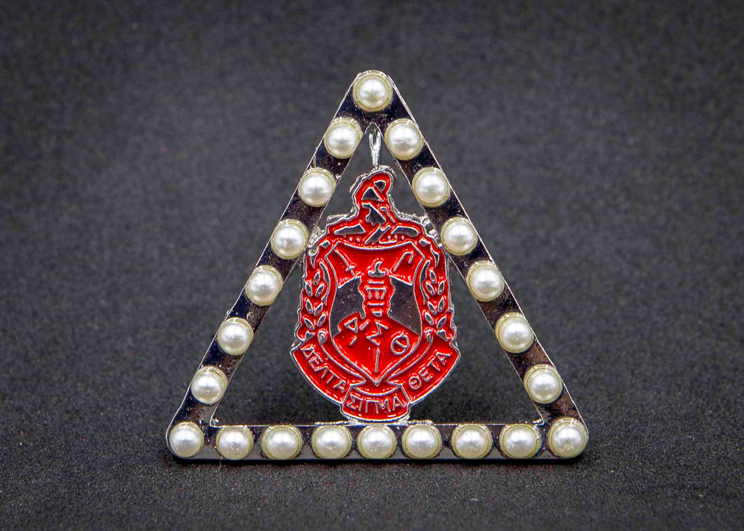 Pearl Pyramid w/Crest - 2/1 Pendant