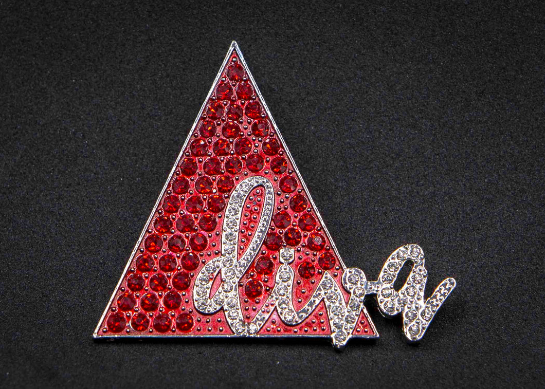 Pyramid Diva Pin (Red)