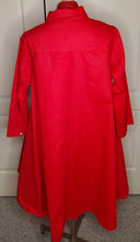 Load image into Gallery viewer, Red DST High Low Shirt Dress
