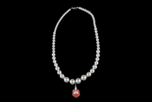 Load image into Gallery viewer, DST Pearl Necklace w/Crest Set

